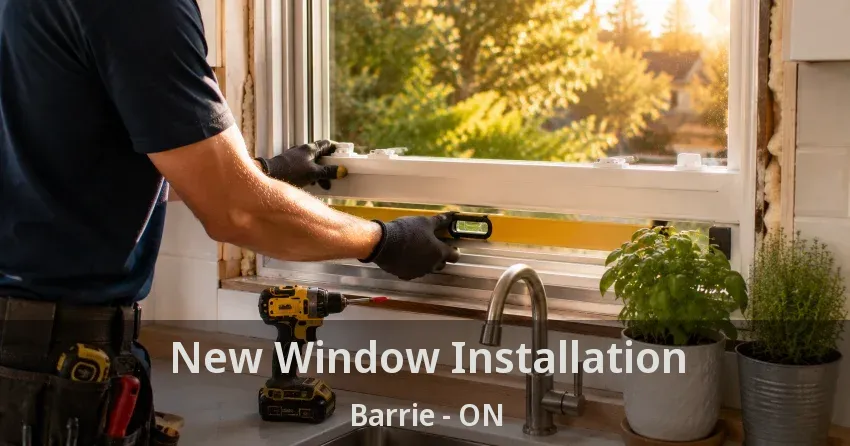 New Window Installation Barrie - ON
