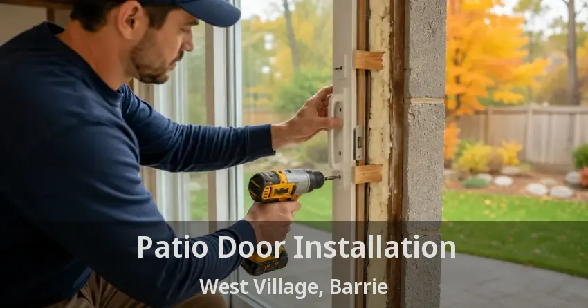 Patio Door Installation West Village, Barrie - ON