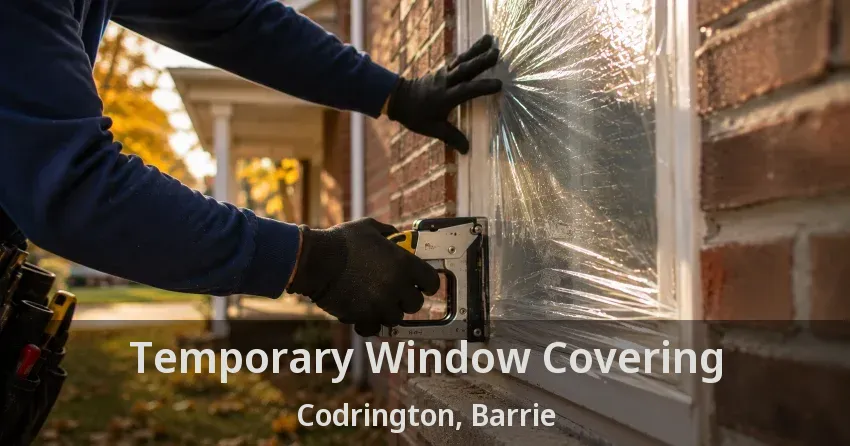 Temporary Window Covering Codrington, Barrie - ON