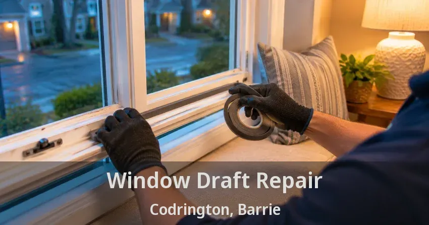 Window Draft Repair Codrington, Barrie - ON