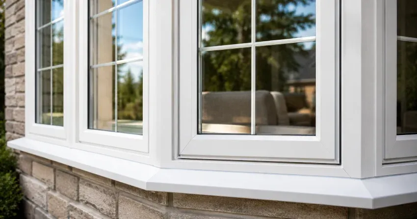 bay window alcove seating area in a living room in Barrie